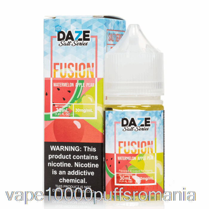 Vape Romania Pepene Verde Mere Pere - 7 Saruri De Fuziune Daze - 30ml 30mg